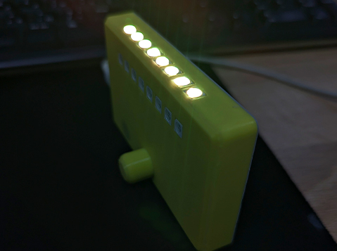 Только верхние светодиоды