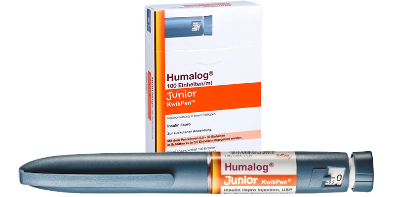 Ребенок с диабетом использует DiaMicroPen