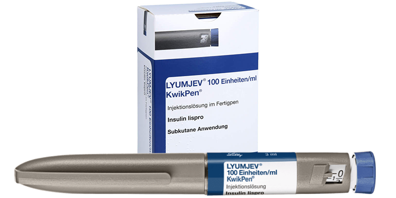 Инсулин Лумжев (Lyumjev) - упаковка и картридж