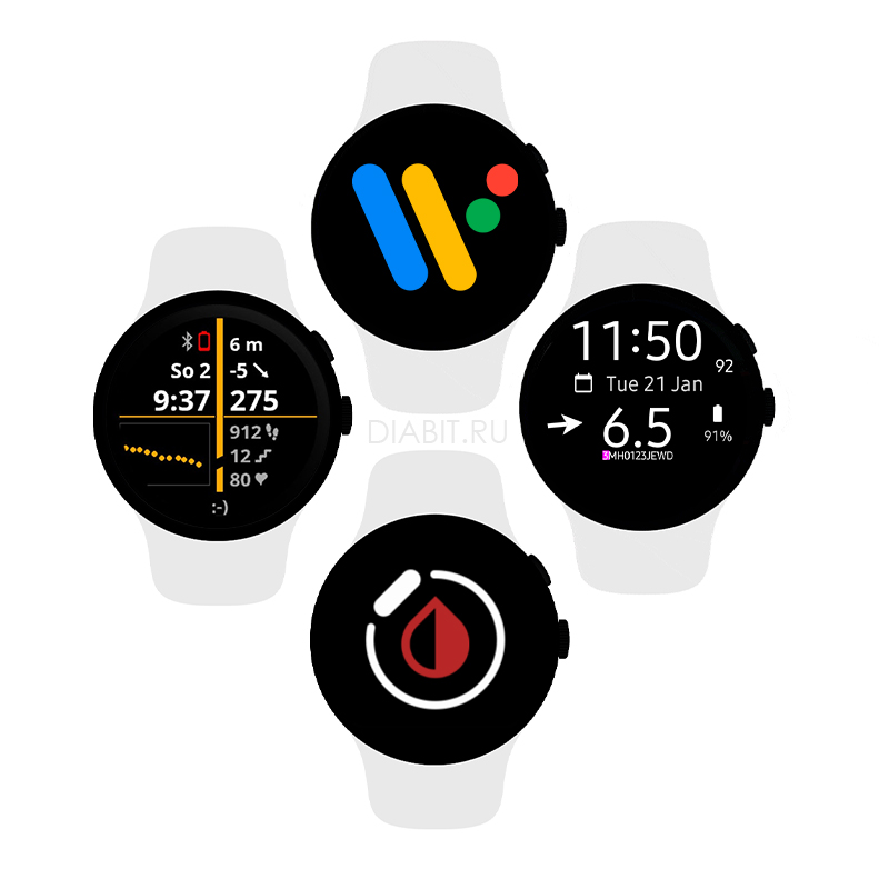 Умные часы для мониторинга глюкозы Juggluco xDrip